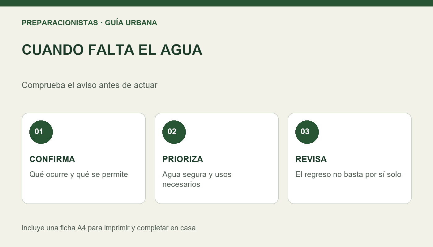 Corte de agua en casa: qué hacer antes, durante y cuando vuelve