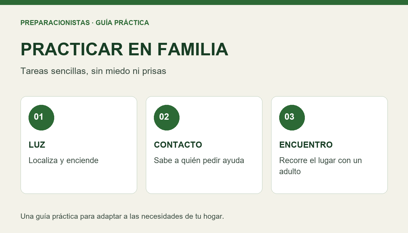 Preparar a niños para emergencias con juegos y tareas sencillas