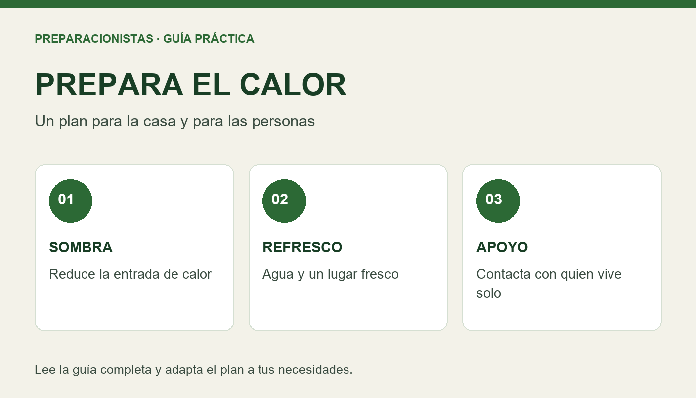 Cómo preparar tu casa y tu familia para una ola de calor